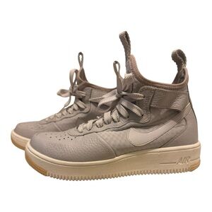 Nike High-Top Sneakers in Light Gray